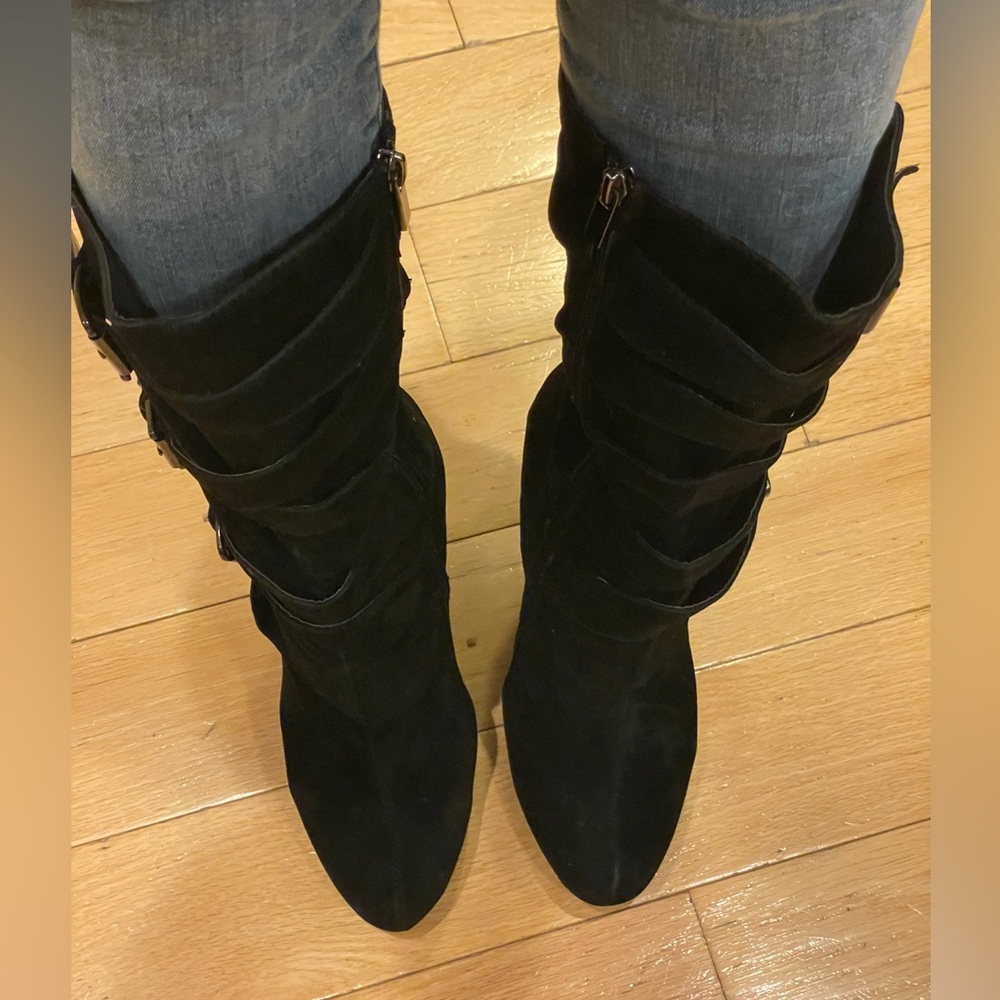 Addiction Black Heeled Boots